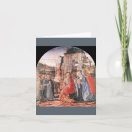 Festiva francesco-di-giorgio Nativity, tarjeta de texto en