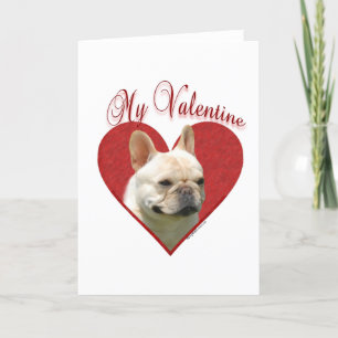 Festiva Frenchie mi tarjeta del día de San Valentín
