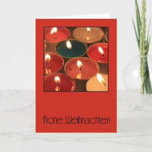 Festiva Frohe Weihnachten - Tarjeta de Navidades alemanes