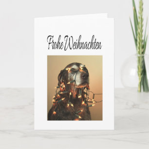 Festiva Frohe Weihnachten - Tarjeta de Navidades alemanes
