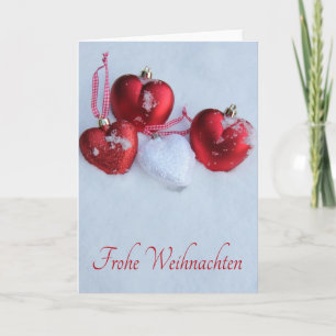 Festiva Frohe Weihnachten, tarjeta de navidades alemanes