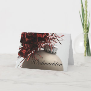 Festiva Frohe Weihnachten - Tarjeta de Navidades alemanes