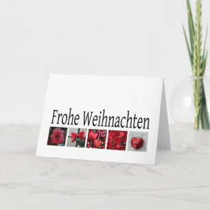 Festiva Frohe Weihnachten, tarjeta de navidades alemanes