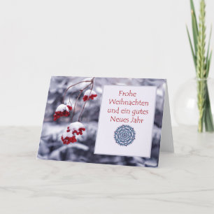 Festiva Frohnachten, tarjeta de Navidades alemanes, Berrie