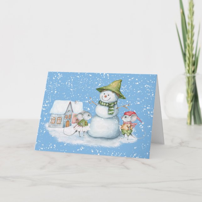 Festiva Fun cutre Feliz Navidad, tarjeta navideña (Anverso)