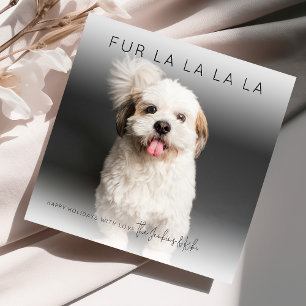 Festiva Fun Fur La La La La   Tarjeta de vacaciones de Nav