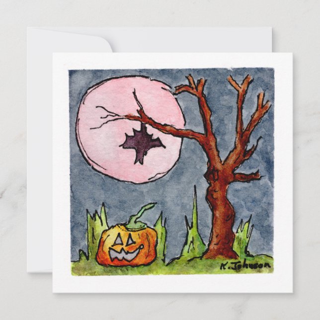 Festiva Fun Halloween Tarjeta de felicitación (Anverso)