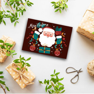 Festiva Fun y juego de la tarjeta de felicitación navideña