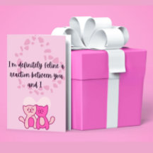 Funny Cat El día de San Valentín tarjeta de vacaci