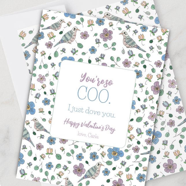 Festiva Funny Dove Pun El día de San Valentín tarjeta de v (Subido por el creador)