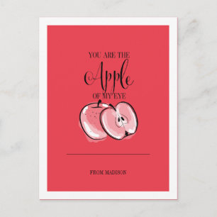 Festiva Funny Fruit Pun Apple Valentcard postal