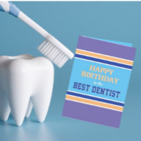 Funny Mejor Dentista Feliz Cumpleaños tarjeta