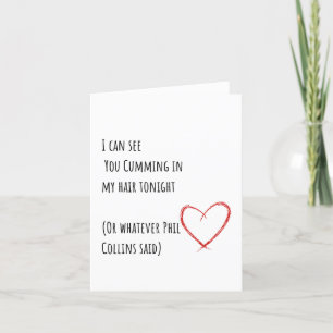 Festiva Funny tarjeta Día de San Valentín Minimalista Phil