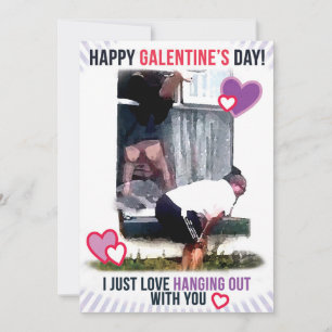 Festiva Galentines Tarjeta de video viral en caída de vent