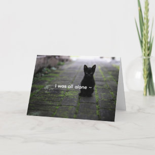 FESTIVA GATITO NEGRO - TARJETA DE AMOR