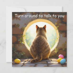 Festiva Gato birmano - Tarjeta de vacaciones de Pascua