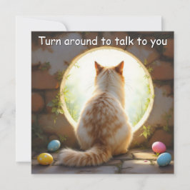 Festiva Gato de Birman - Tarjeta de vacaciones de Pascua