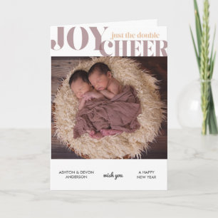Festiva Gemelos - Tarjeta fotográfica para Personalizados