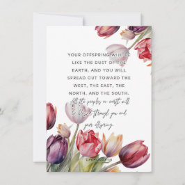 Festiva Génesis 28:14 Tarjeta Inspiradora para mamá