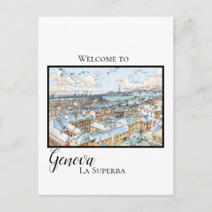 Festiva Génova la superba - postal panorámica