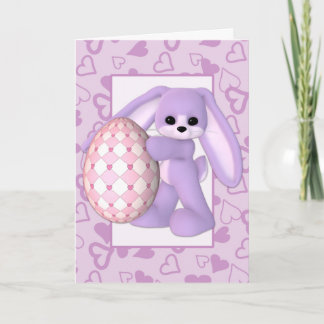 Festiva Gigante Huevo De Pascua Y Tarjeta Conejo De Pascua