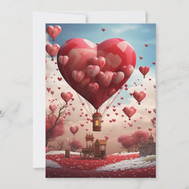 Festiva Globos con Corazón: Cuando te lo digo - Tarjeta de (Anverso)