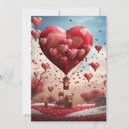 Festiva Globos con Corazones: Cuando te digo - Tarjeta del