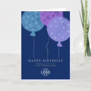 Festiva Globos con logotipo personalizado tarjeta de cumpl