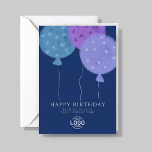 Festiva Globos con logotipo personalizado tarjeta de cumpl