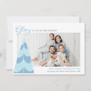 Festiva Gloria a Dios Tarjeta de Foto Personalizada del Ár