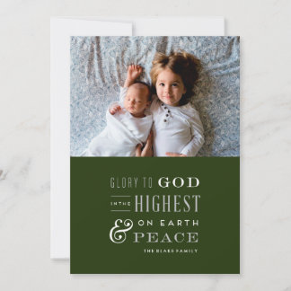 Festiva Gloria a Dios Tarjeta de Navidades Religiosos