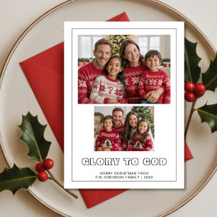 Festiva Gloria a Dios Tarjeta de vacaciones fotográfica 2F