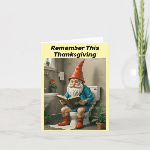 Festiva Gnome Haga Espacio Para La Tarjeta De Pie