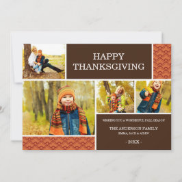 FESTIVA GOBBLE GOBBLE | TARJETA DE FOTOGRAFÍA DE GRACIAS