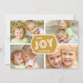 FESTIVA GOLD JOY COLLAGE | TARJETA DE FOTOGRAFÍA DE VACACI