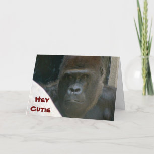 Festiva GORILLA, tarjeta HEY CUTIE VALENTINE