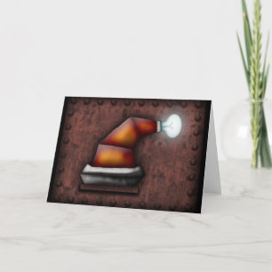 Festiva Gorra de Robo-Santa, tarjeta de felicitación