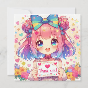 Festiva Gracias tarjeta de chica Anime