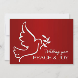 Festiva Gracias tarjeta de vacaciones roja de la unidad co