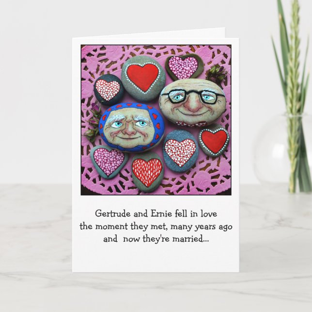 Festiva Graciosa tarjeta anti-San Valentín o aniversario (Anverso)