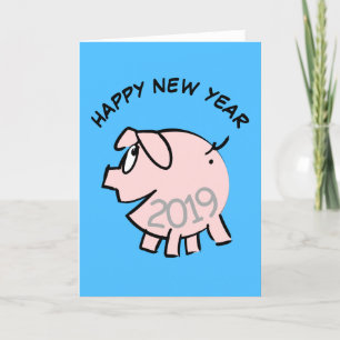Festiva Graciosa tarjeta de 3 Personalizados para el año 2