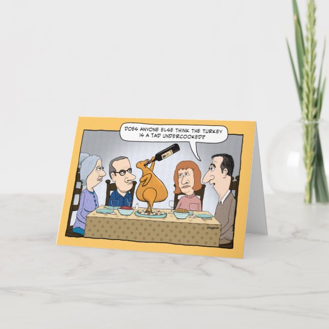 Festiva Graciosa tarjeta de acción de gracias de Turquía s (Anverso)