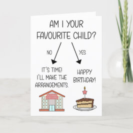 Festiva Graciosa tarjeta de cumpleaños infantil favorita p
