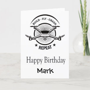 Festiva Graciosa tarjeta de cumpleaños personalizada de dr
