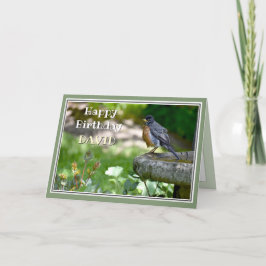 Festiva Graciosa tarjeta de cumpleaños Robin