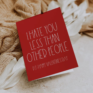 Festiva Graciosa tarjeta de El día de San Valentín sarcást