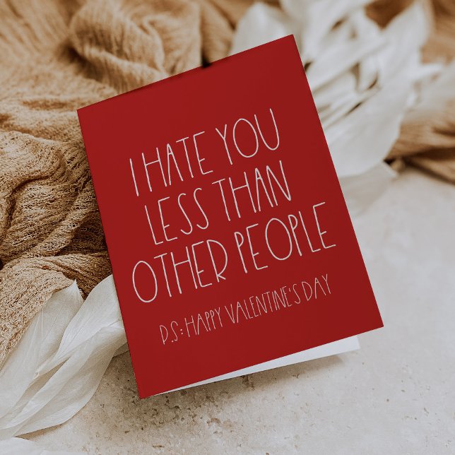 Festiva Graciosa tarjeta de El día de San Valentín sarcást (Subido por el creador)