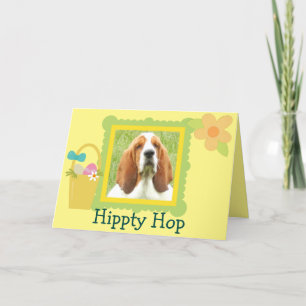 Festiva Graciosa tarjeta de felicitación Basset Hound East
