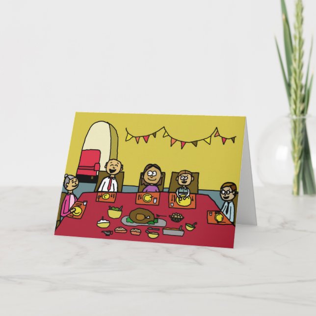 Festiva Graciosa tarjeta de felicitación feliz de Acción d (Anverso)