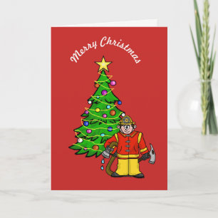 Festiva Graciosa tarjeta de felicitación para Navidades de